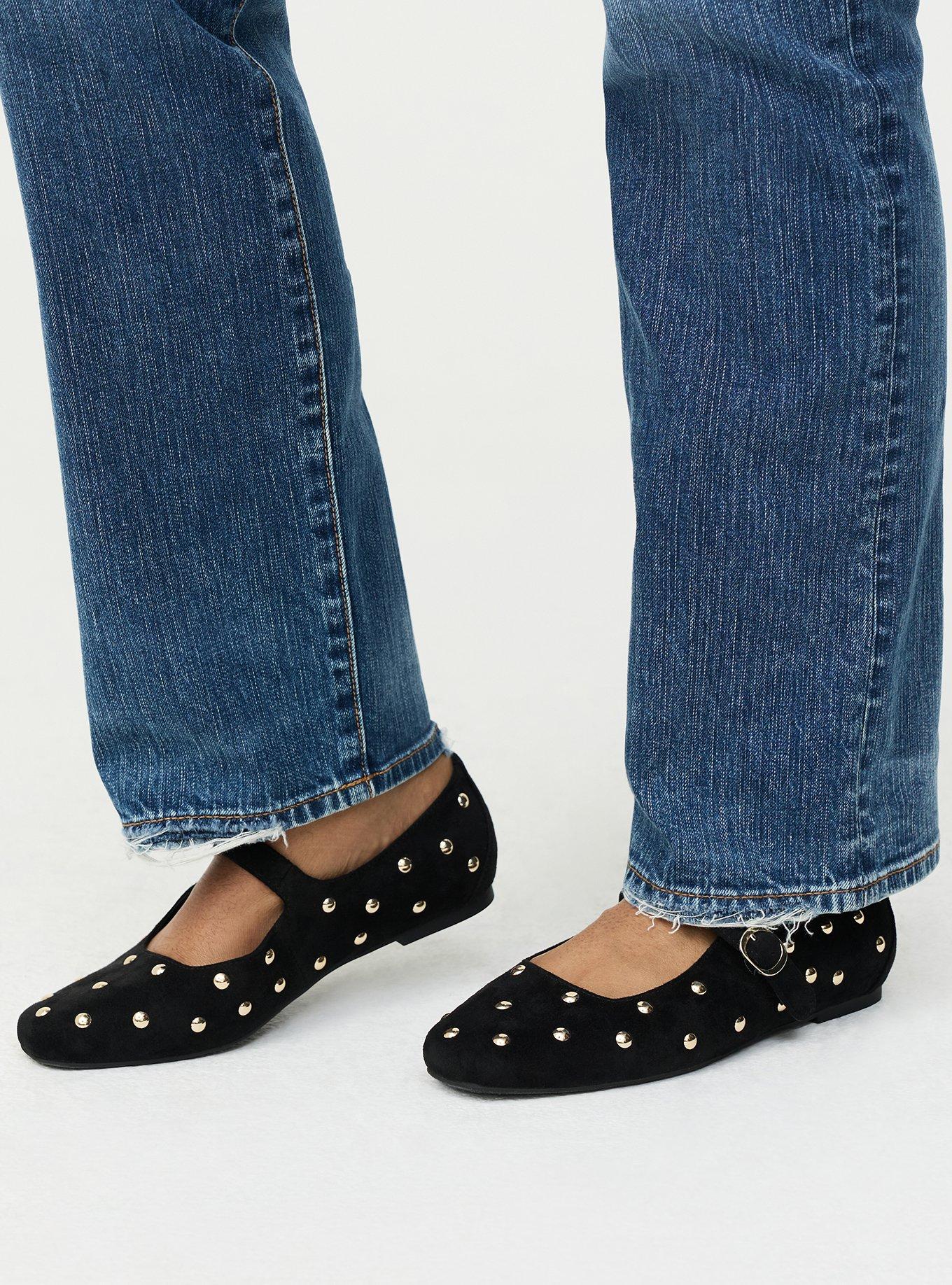 Studded Mary Jane Ballet Flat (WW
