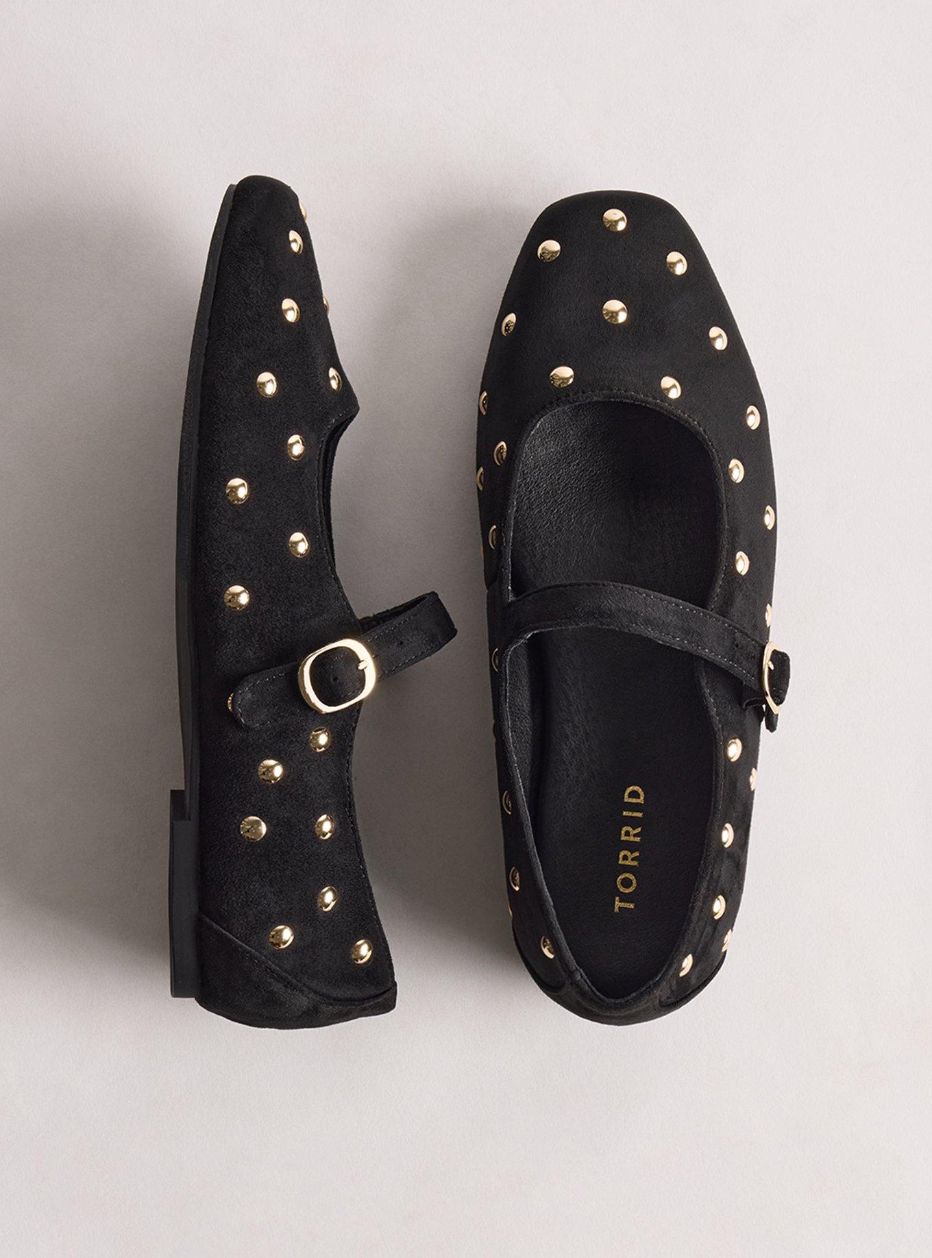 Studded Mary Jane Ballet Flat (WW