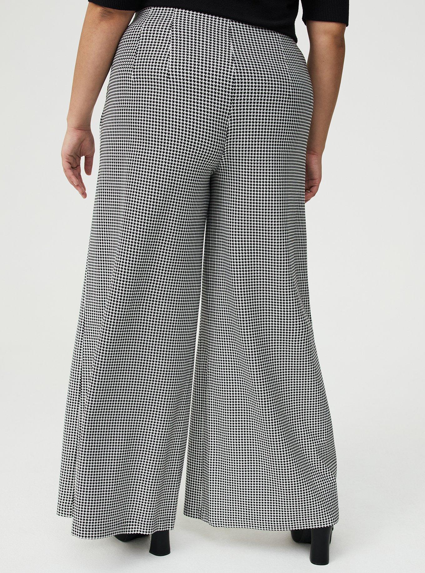 Pull-On Wide-Leg Ponte Pant