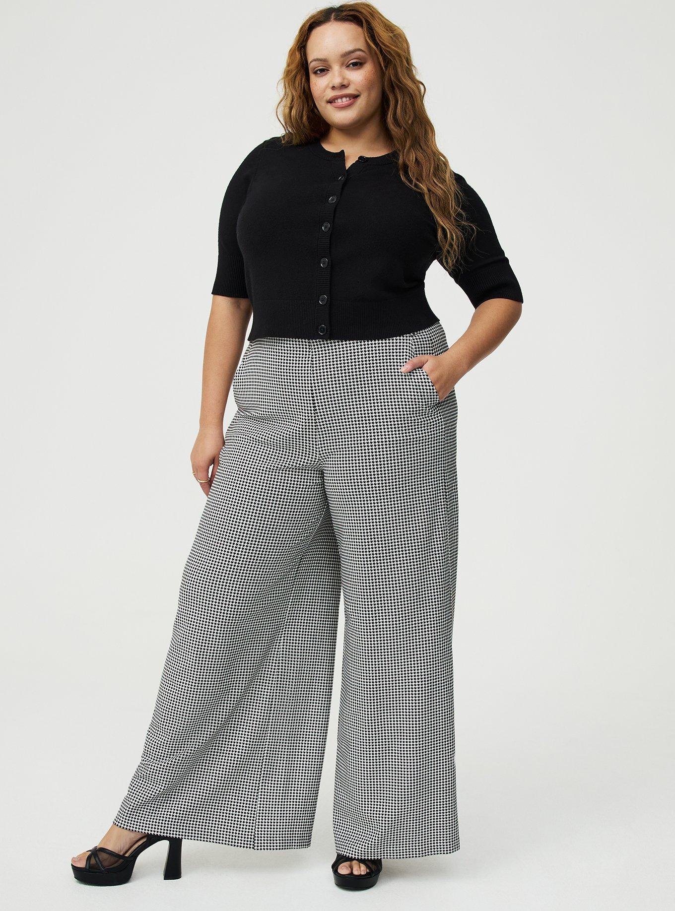 Pull-On Wide-Leg Ponte Pant