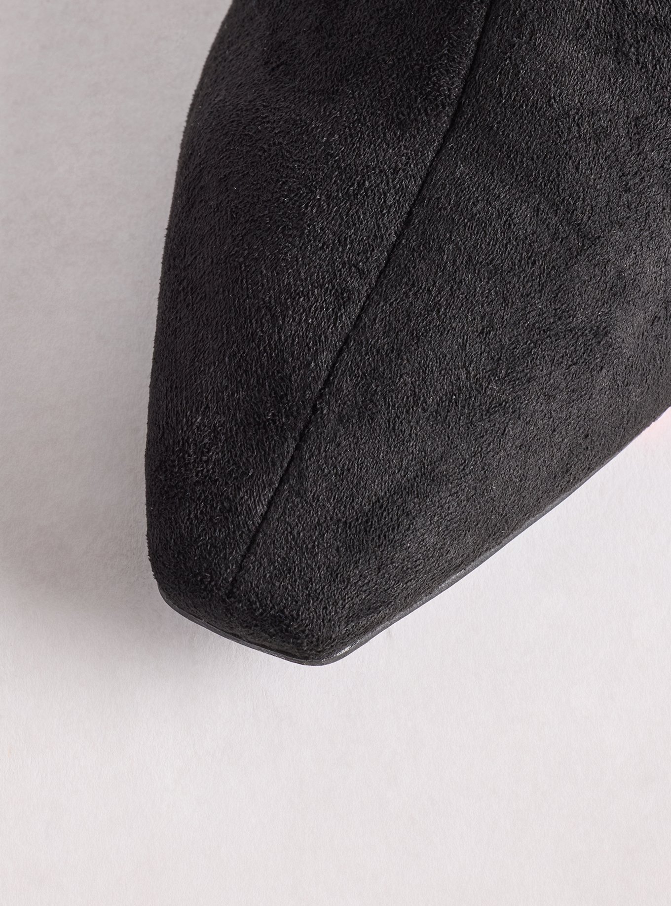 Chelsea Kitten Heel Bootie (WW), BLACK FAUX SUEDE, alternate