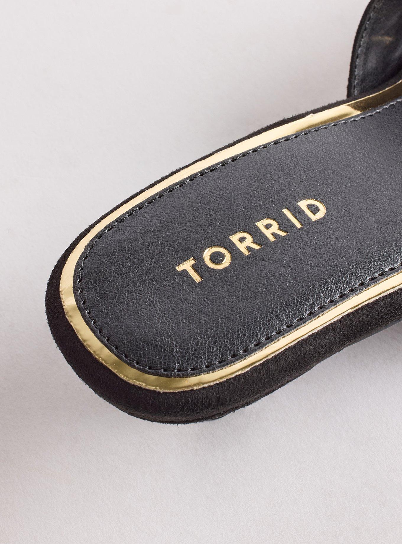 Studded Kitten Heel Slide (WW