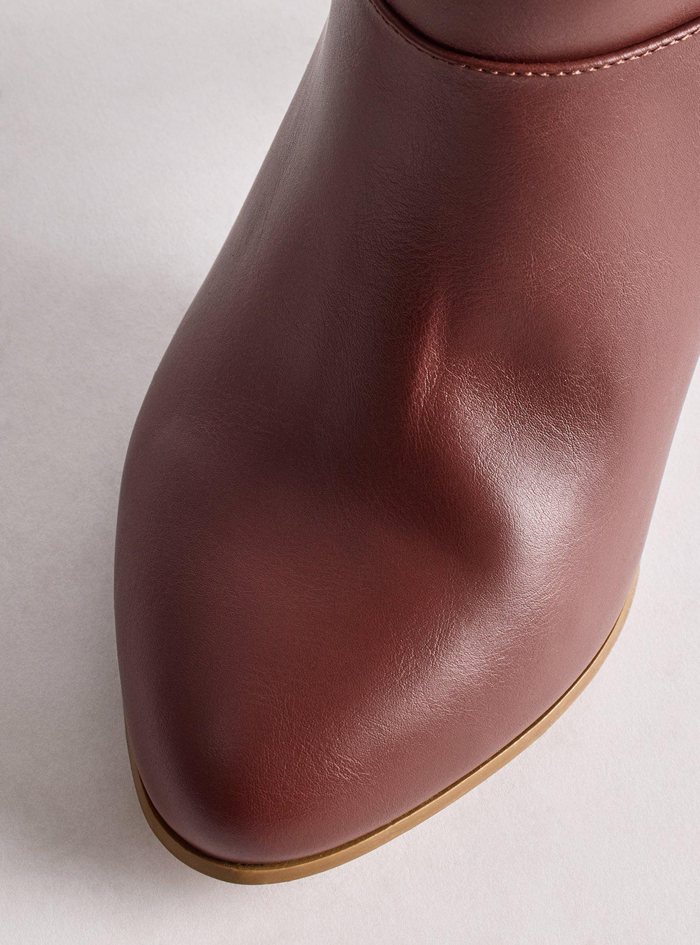 Lace-Up Heeled Over-The-Knee Boot (WW), BROWN, alternate