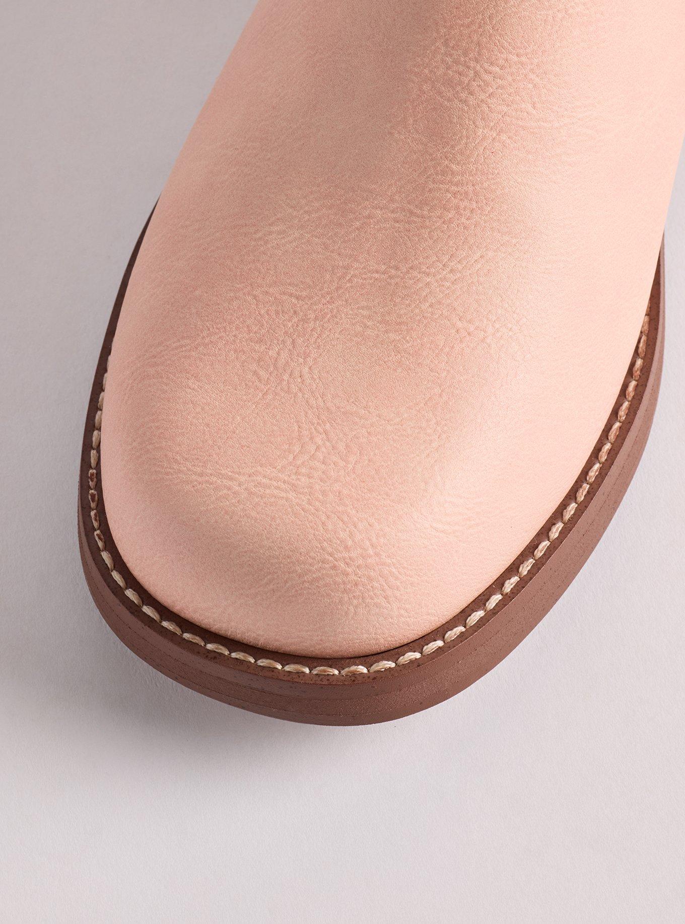 Knee-High Block Heel Boot (WW), BLUSH, alternate