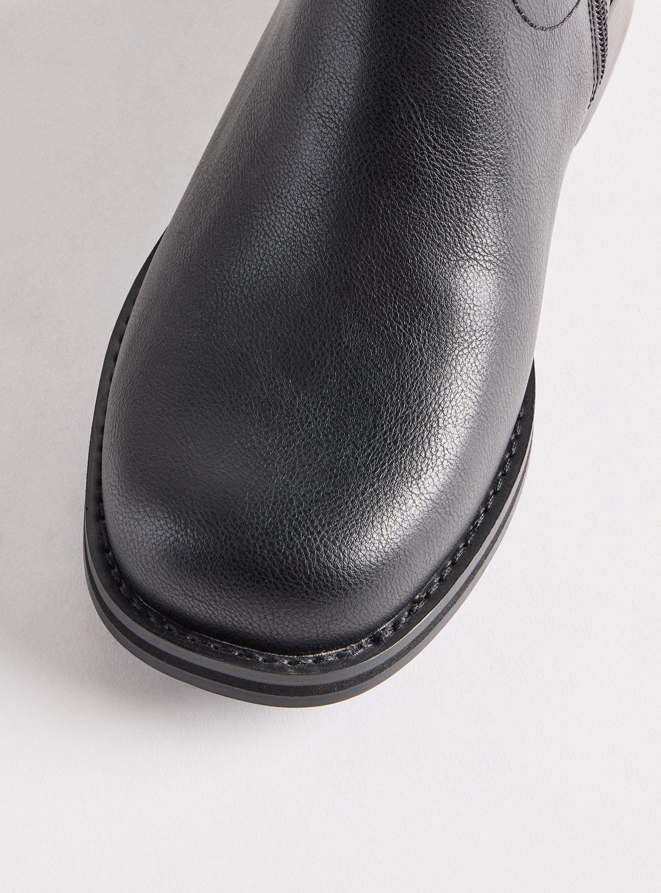 Knee-High Block Heel Boot (WW), BLACK, alternate