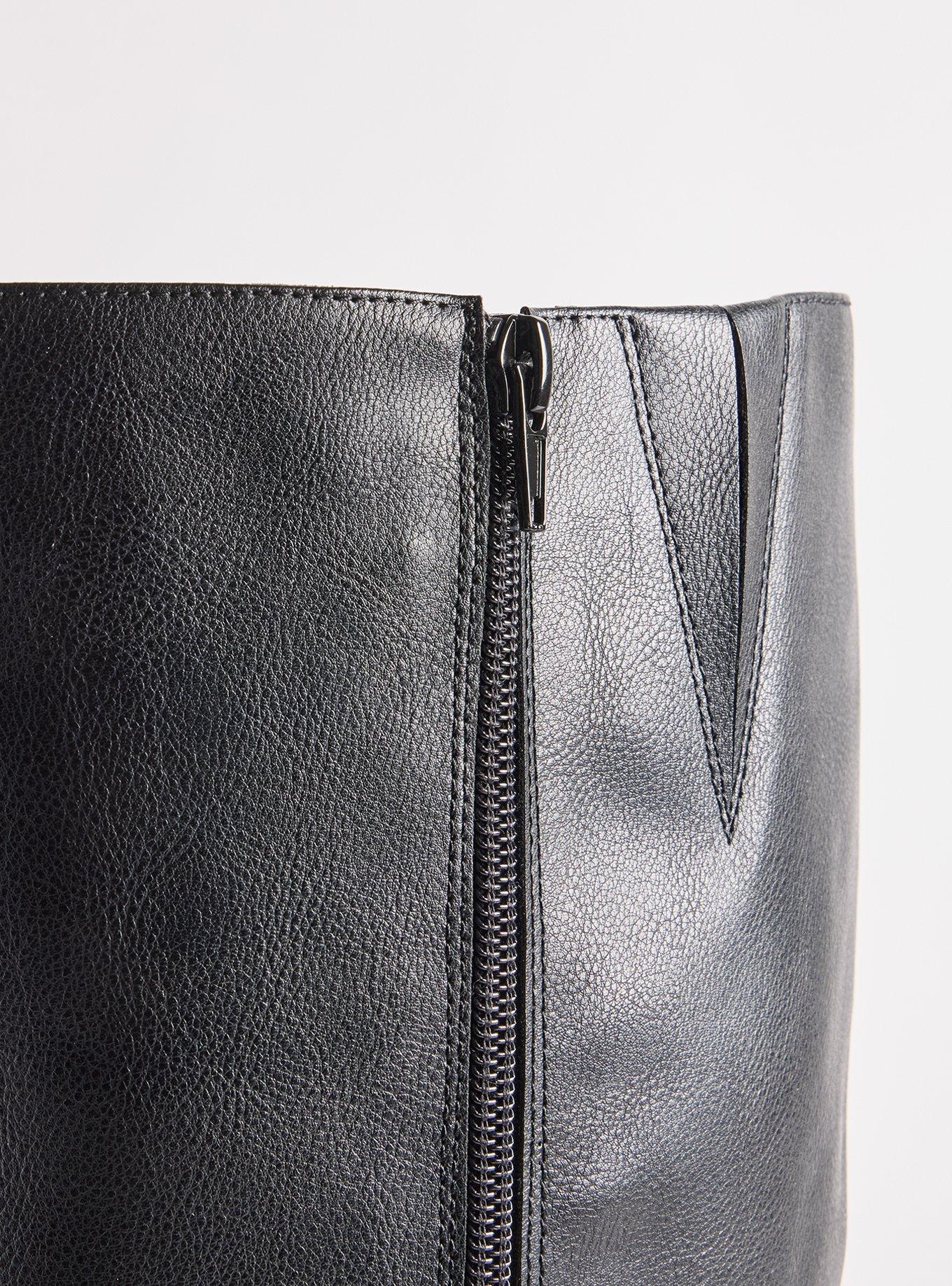 Knee-High Block Heel Boot (WW), BLACK, alternate