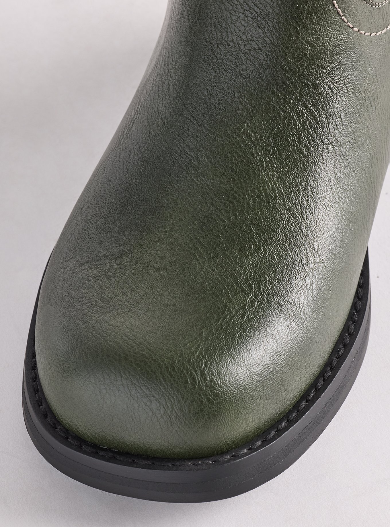 Knee High Block Heel Boot (WW), GREEN, alternate