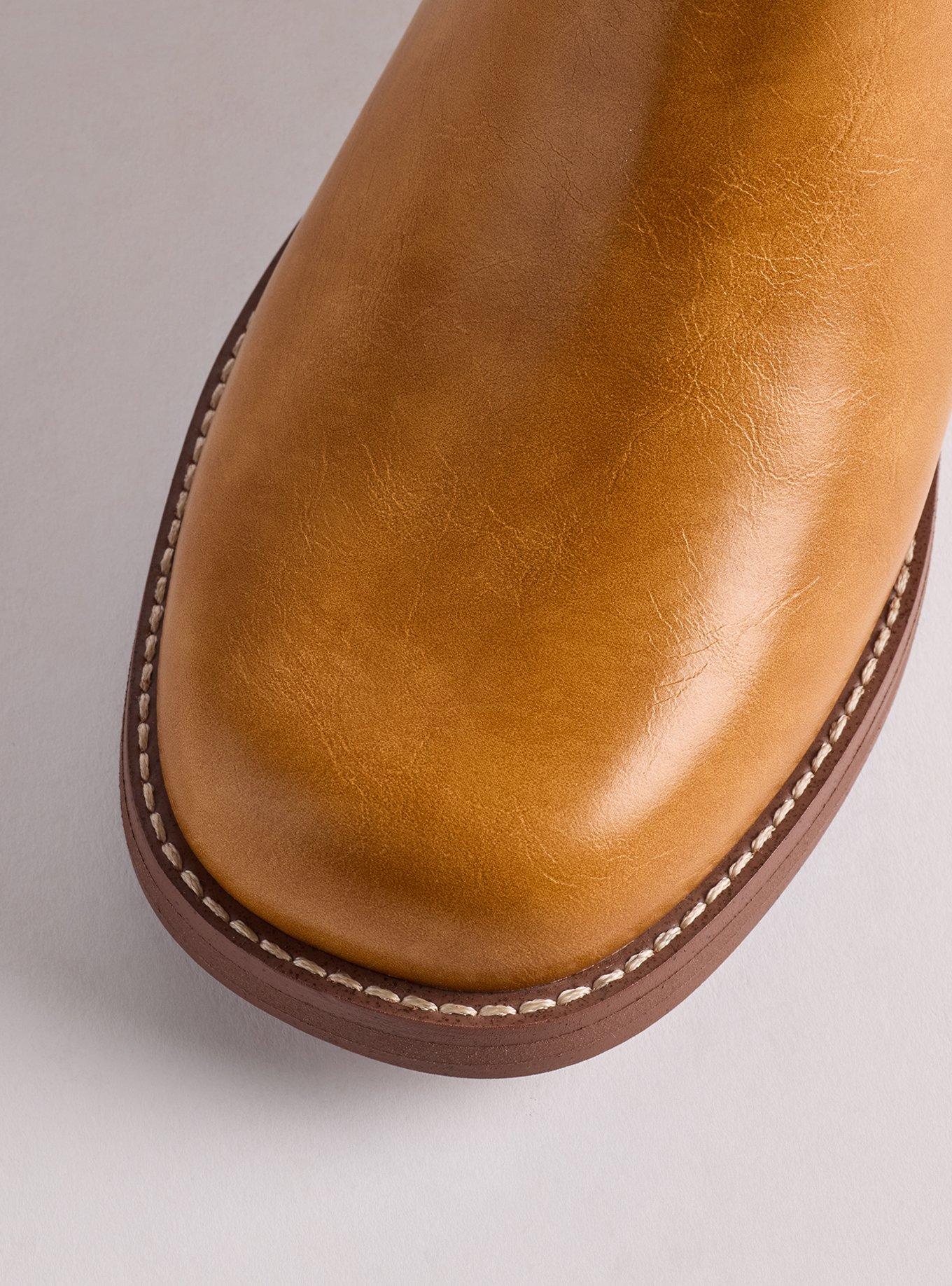 Knee-High Block Heel Boot (WW), LIGHT TAN, alternate