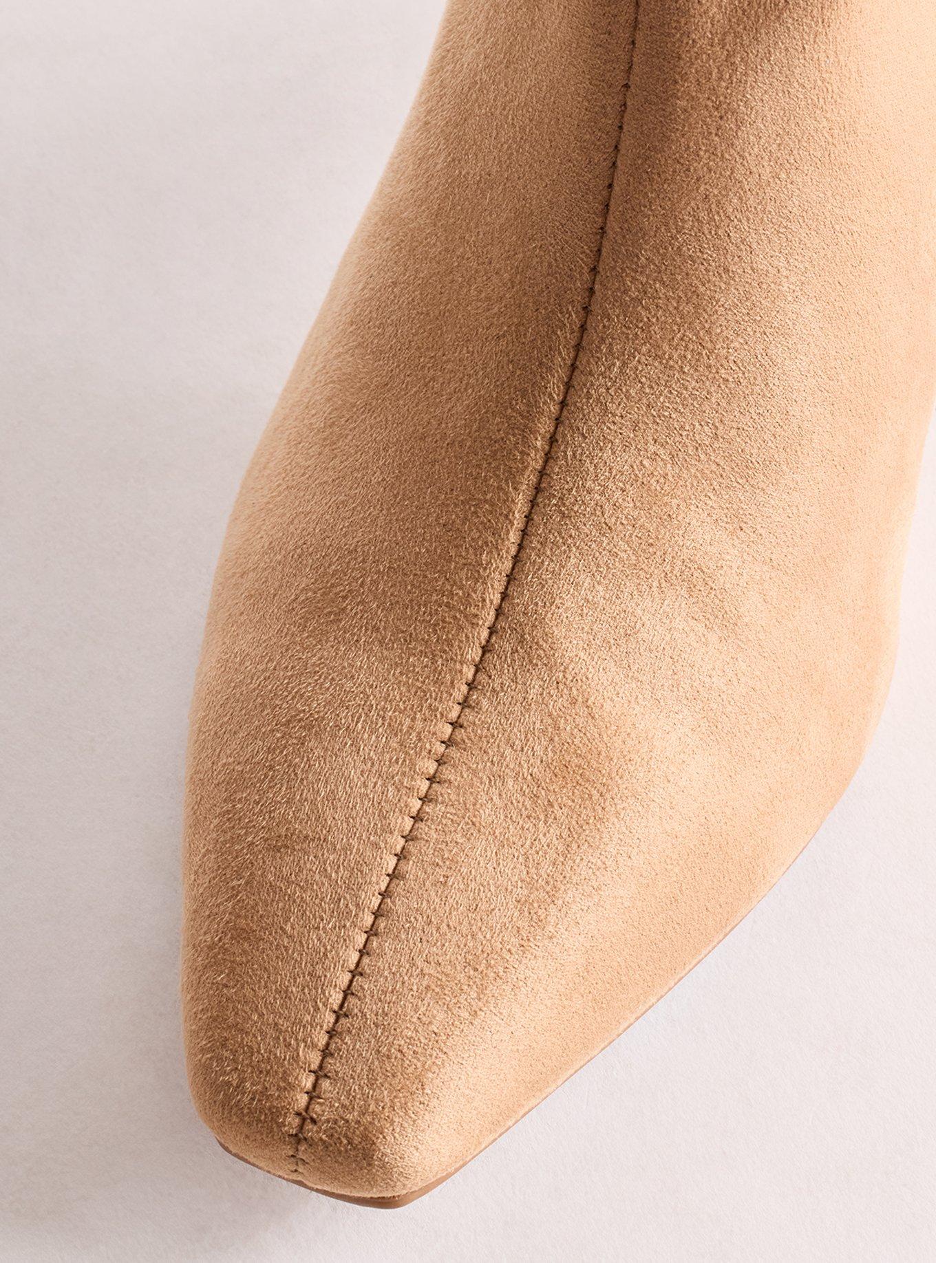 Kitten Heel Knee Boot (WW), TAN, alternate