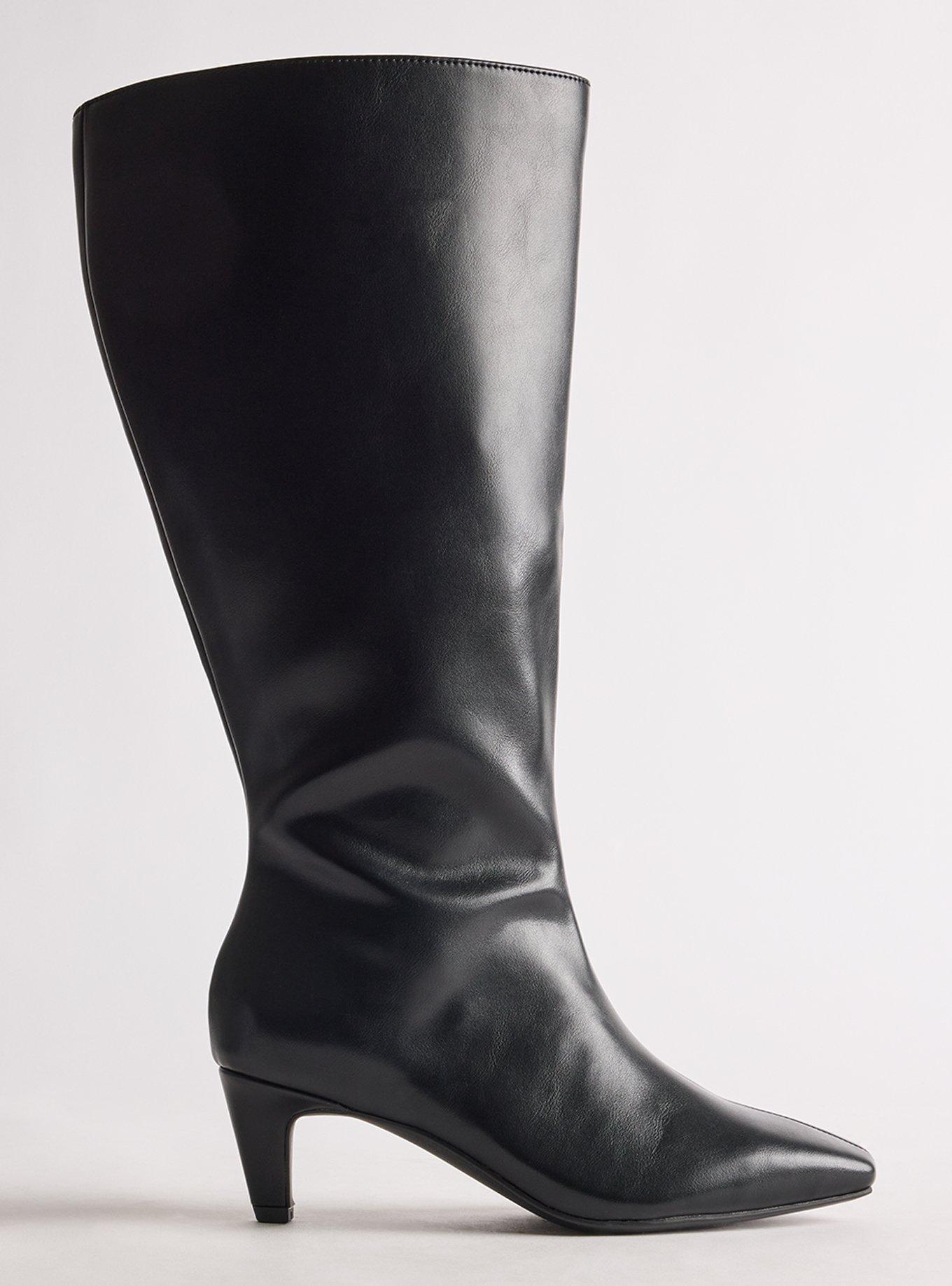 Kitten Heel Knee Boot (WW)