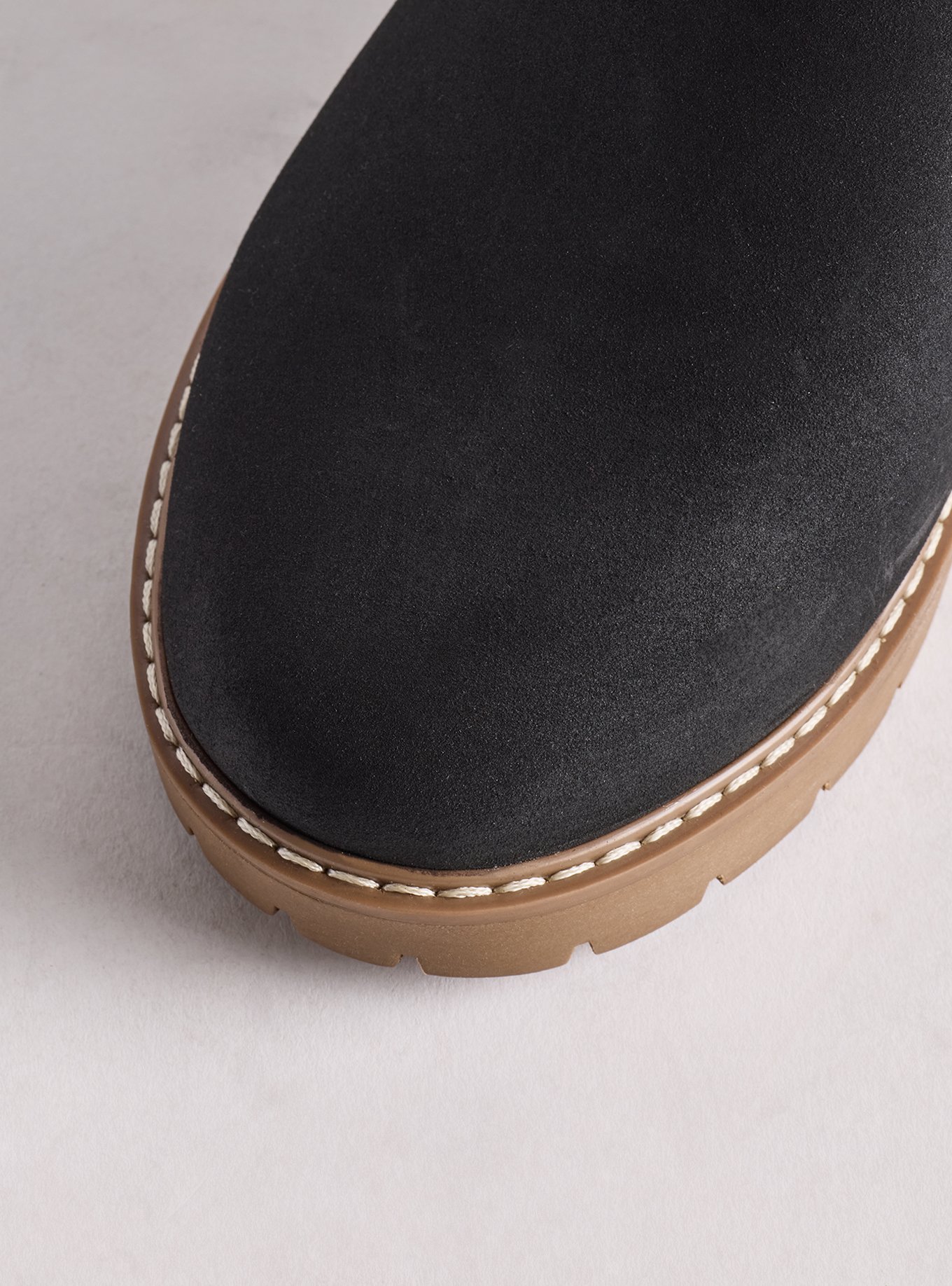 Faux Fur Wedge Bootie (WW), BLACK, alternate