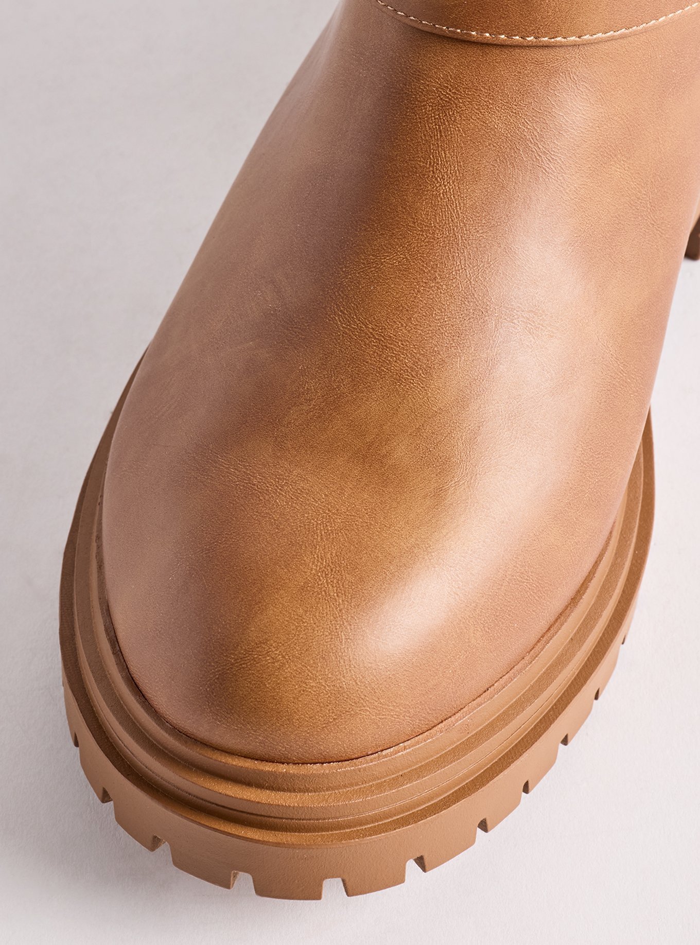 Sweater Cuff Bootie (WW), COGNAC, alternate