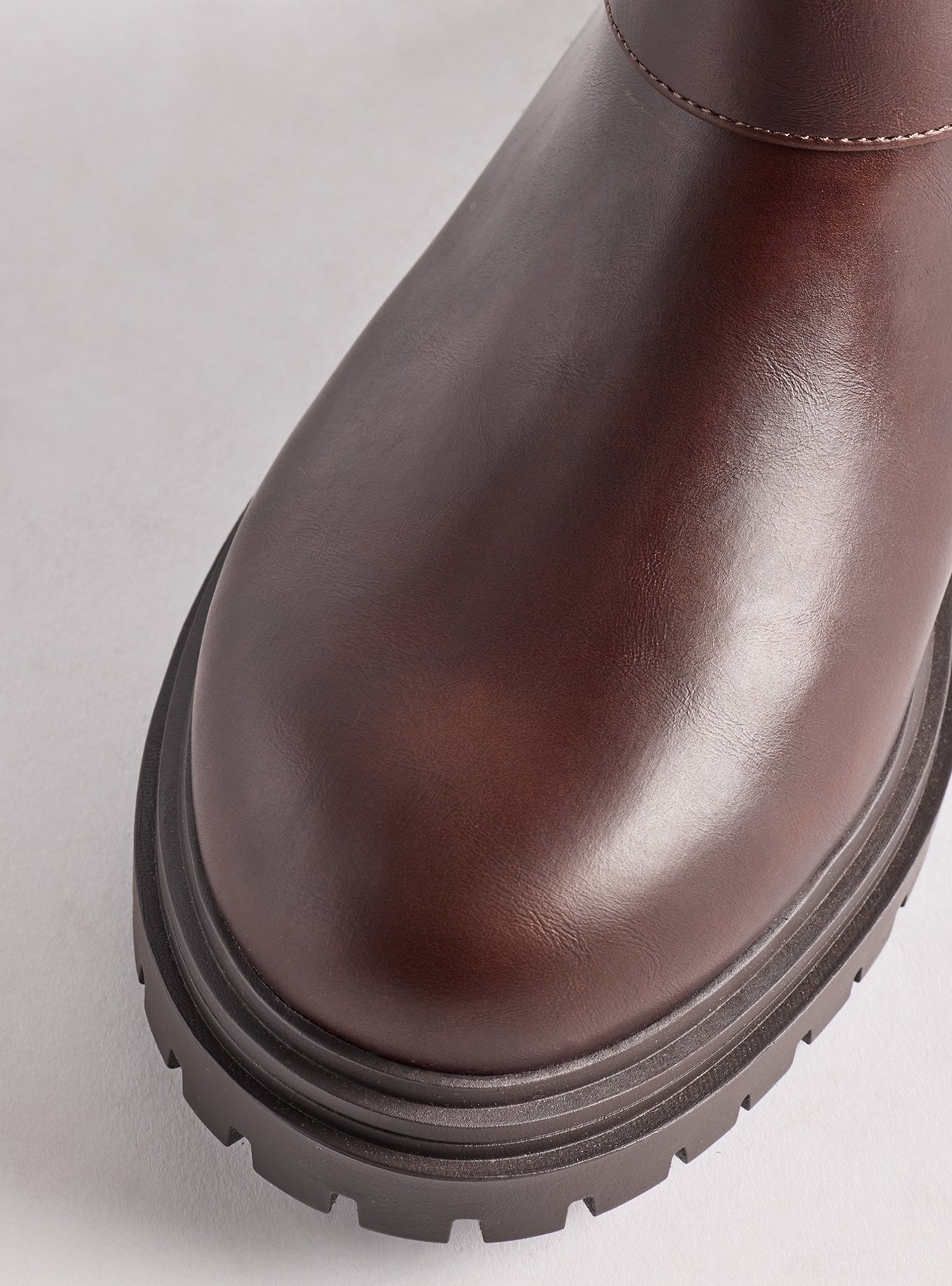 Sweater Cuff Bootie (WW), BROWN, alternate
