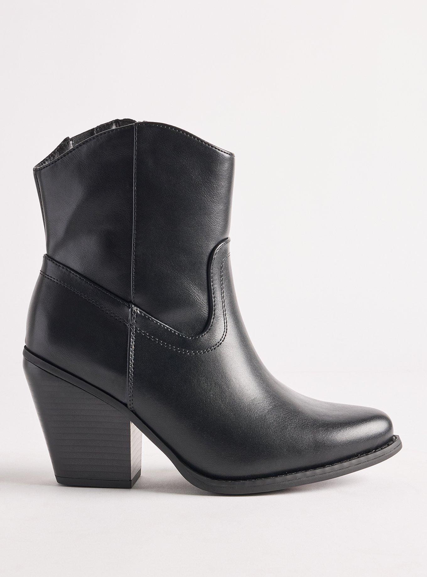 Western Heeled Bootie (WW), BLACK, alternate