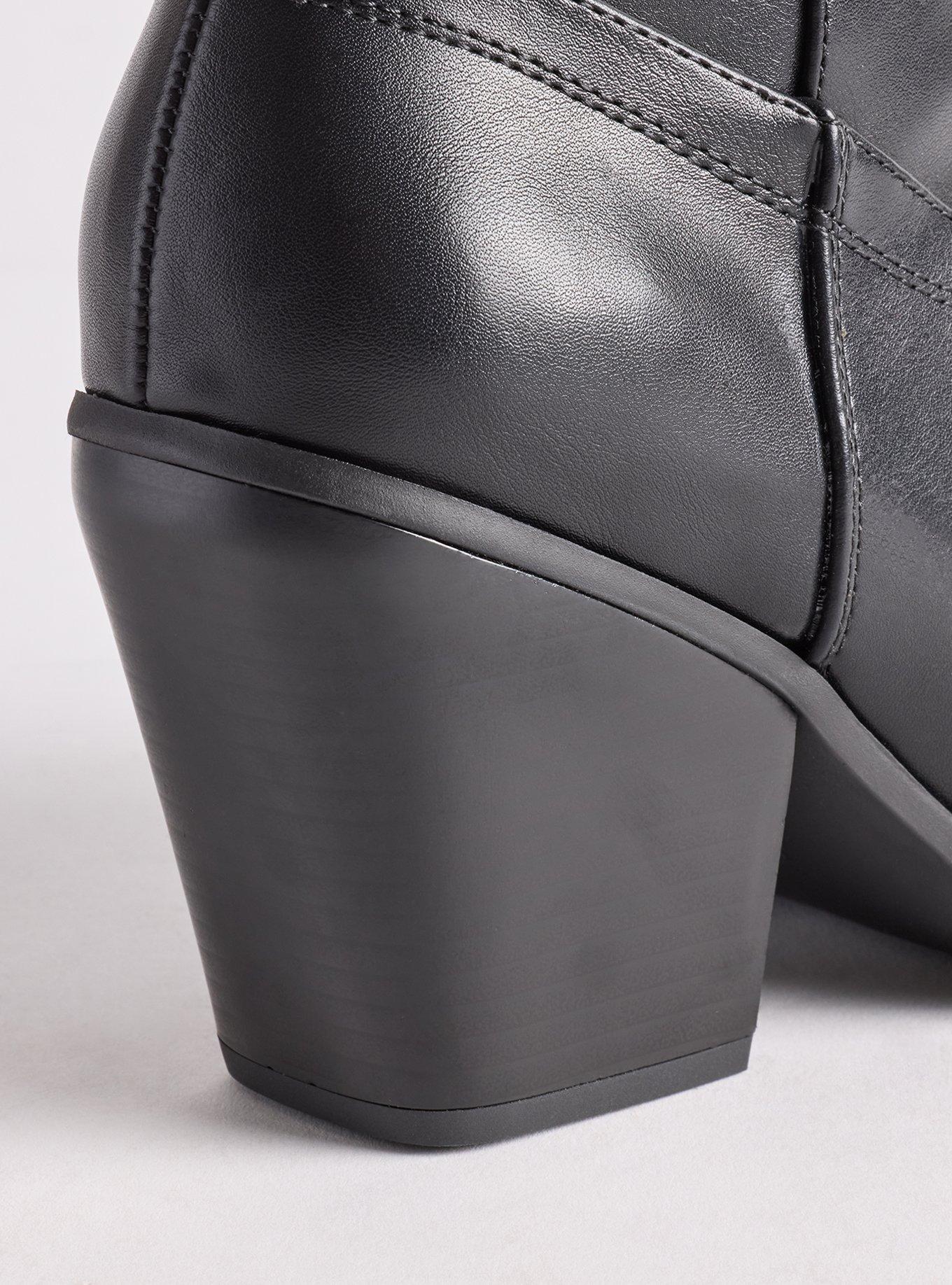 Western Heeled Bootie (WW), BLACK, alternate