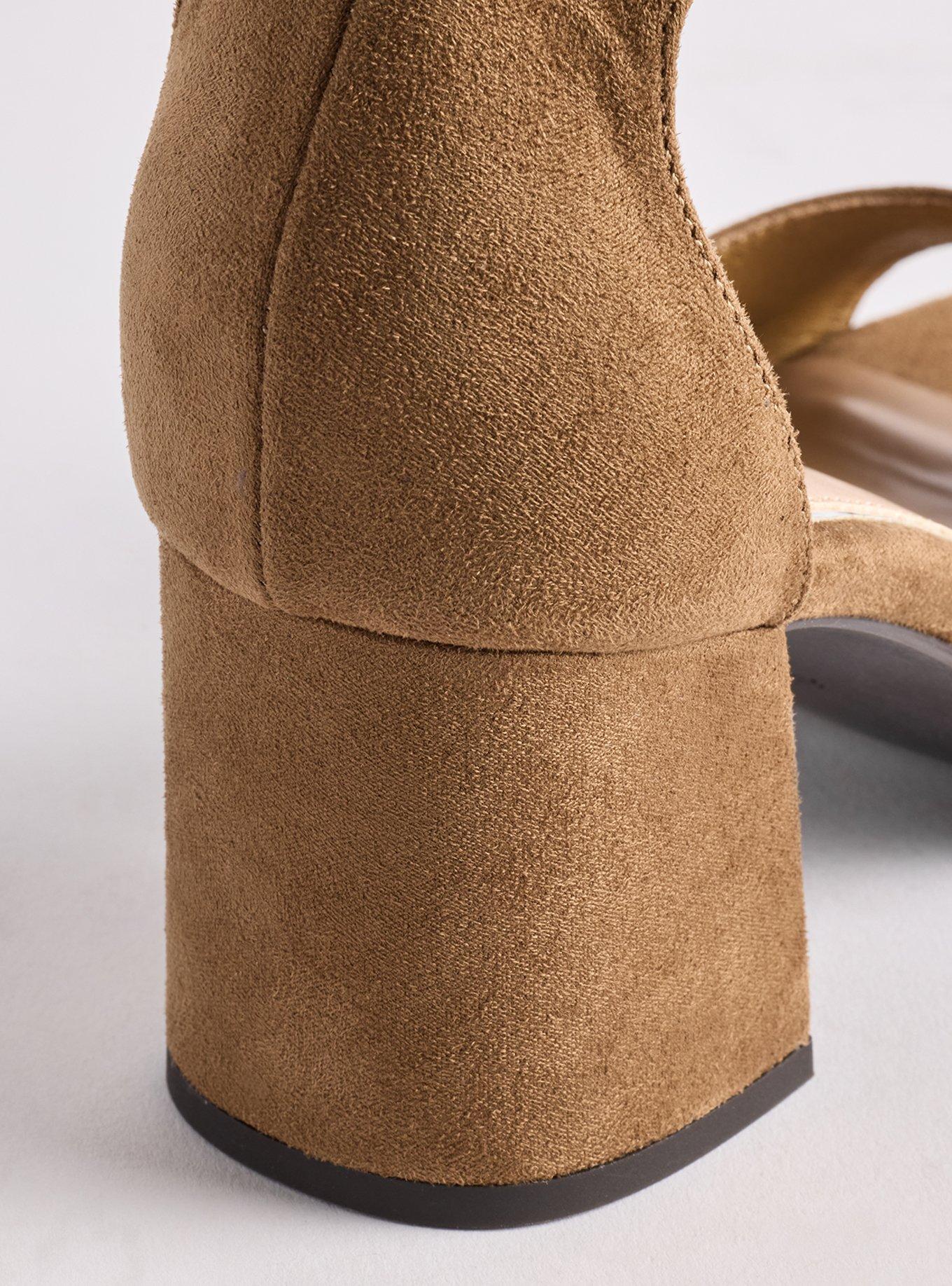 Ankle Strap Block Heel (WW), TAUPE, alternate
