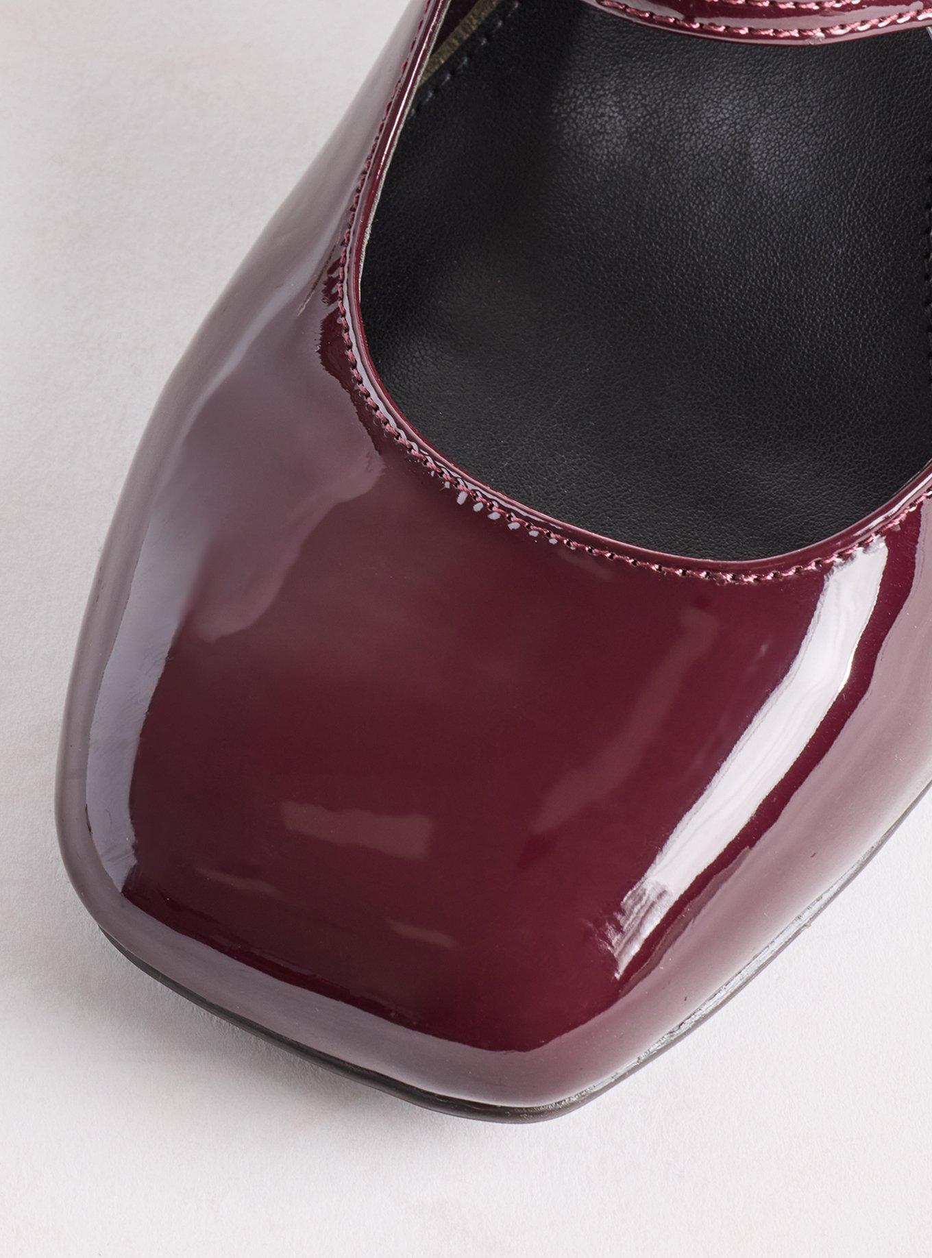 Mary Jane Block Heel (WW), OXBLOOD PATENT, alternate