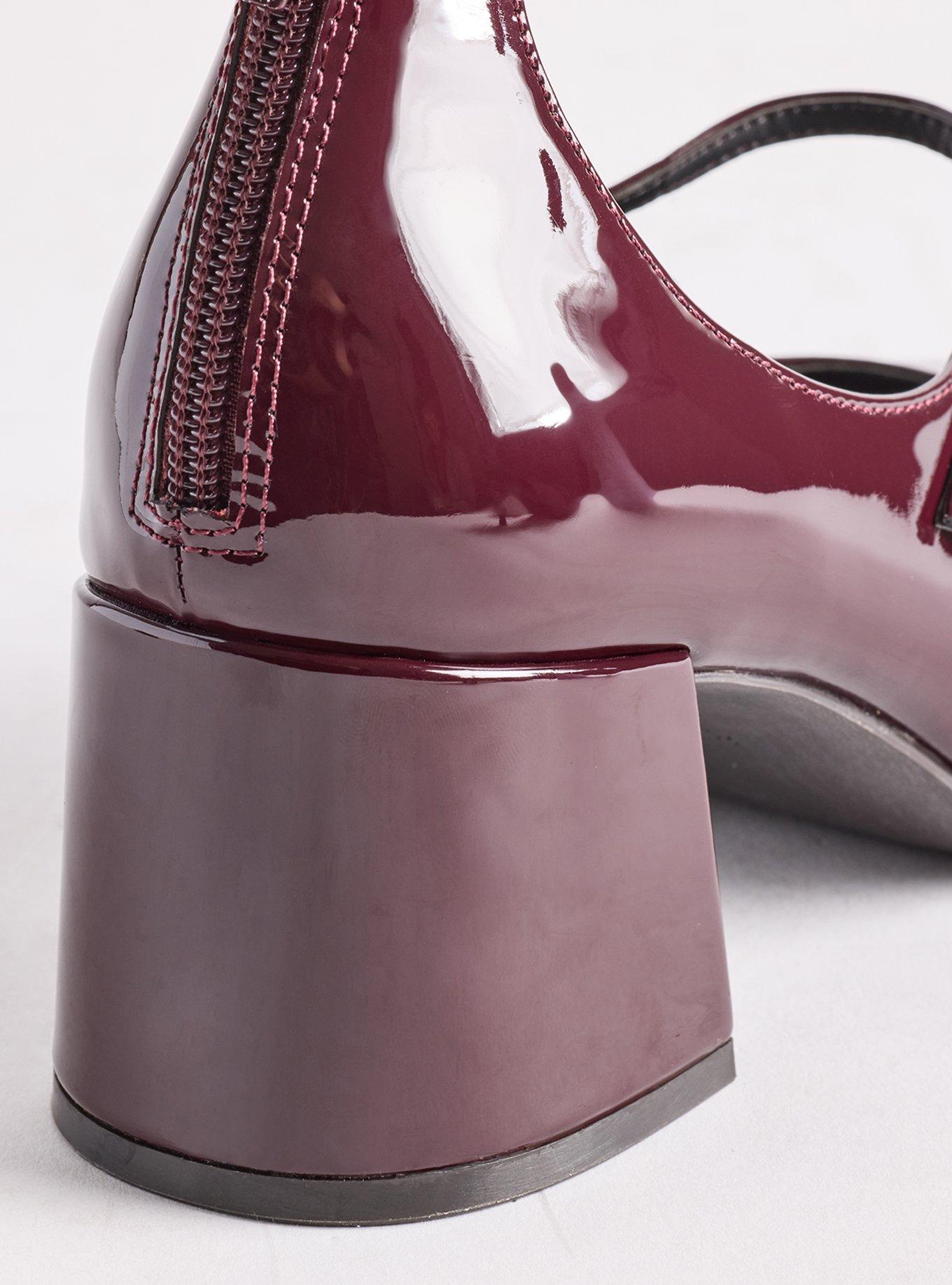 Mary Jane Block Heel (WW), OXBLOOD PATENT, alternate