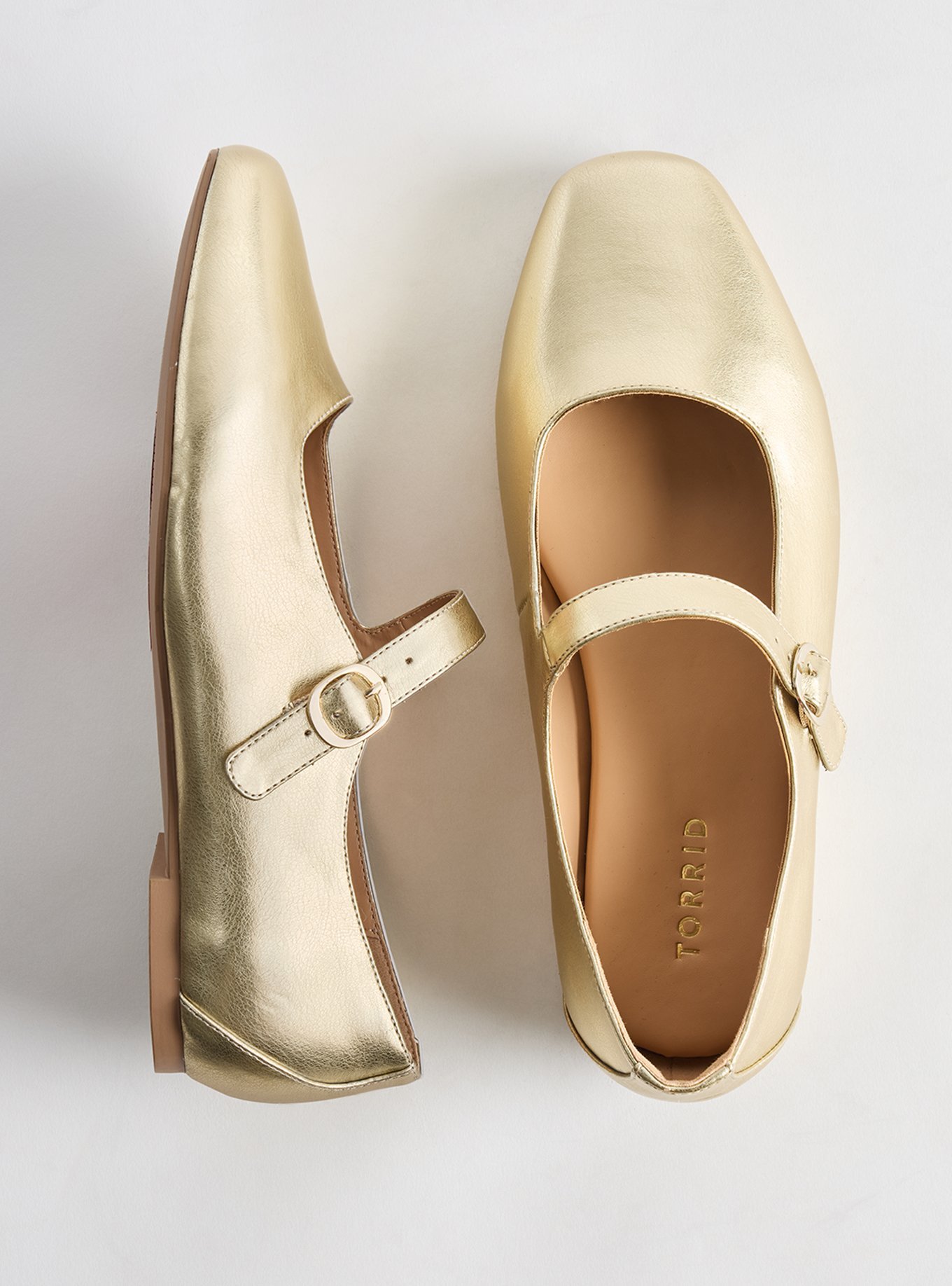 Mary Jane Ballet Flat (WW), GOLD, hi-res