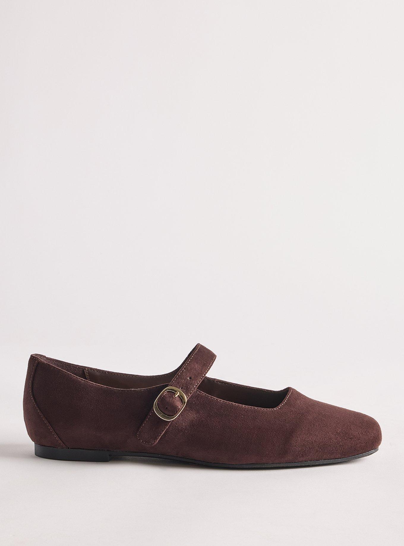 Mary Jane Ballet Flat (WW), DARK BROWN, alternate