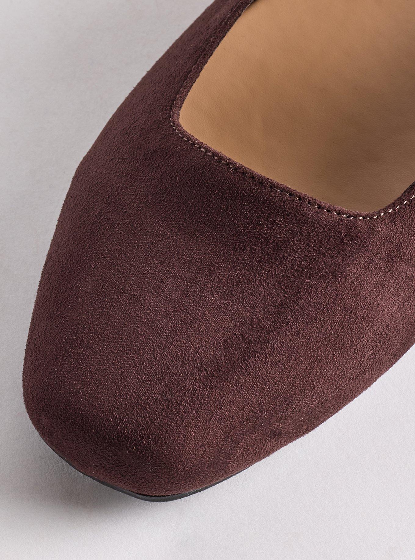 Mary Jane Ballet Flat (WW), DARK BROWN, alternate