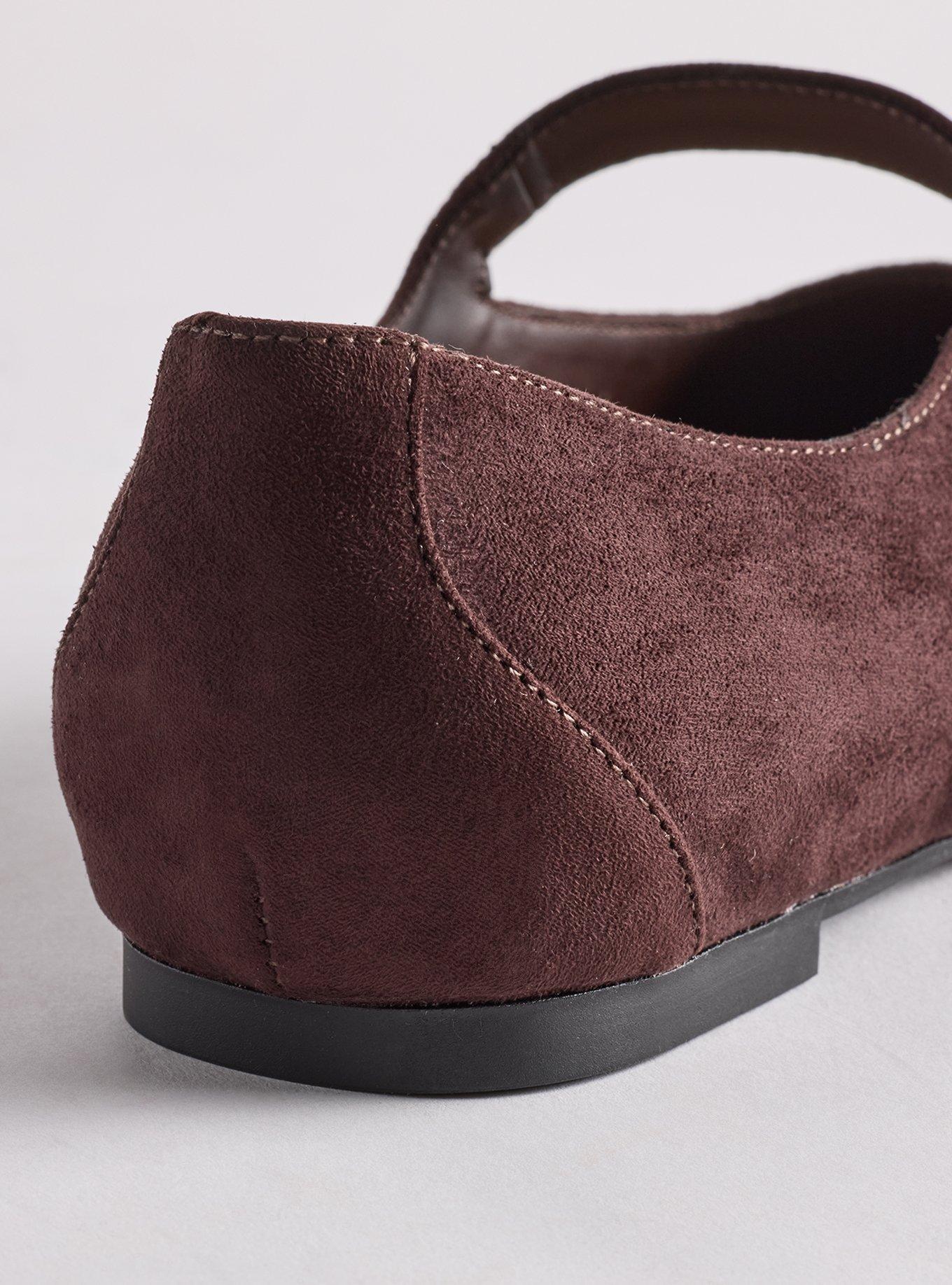 Mary Jane Ballet Flat (WW), DARK BROWN, alternate