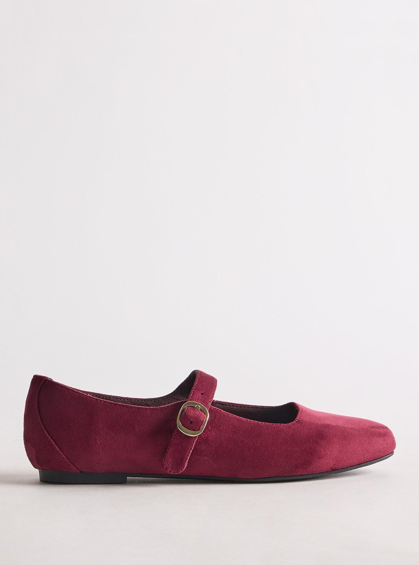 Mary Jane Ballet Flat (WW), WINE, alternate