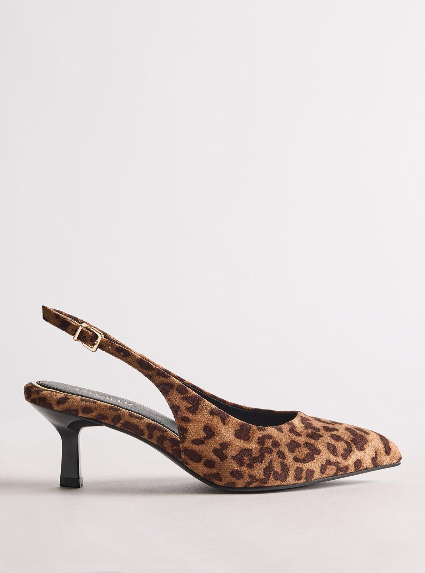 Slingback Kitten Heel (WW), LEOPARD, alternate