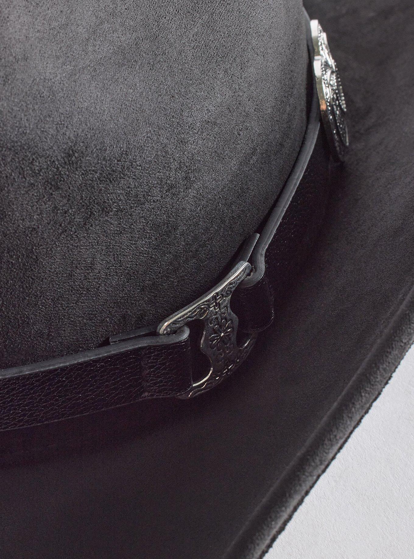 Heart Western Hat, BLACK, alternate