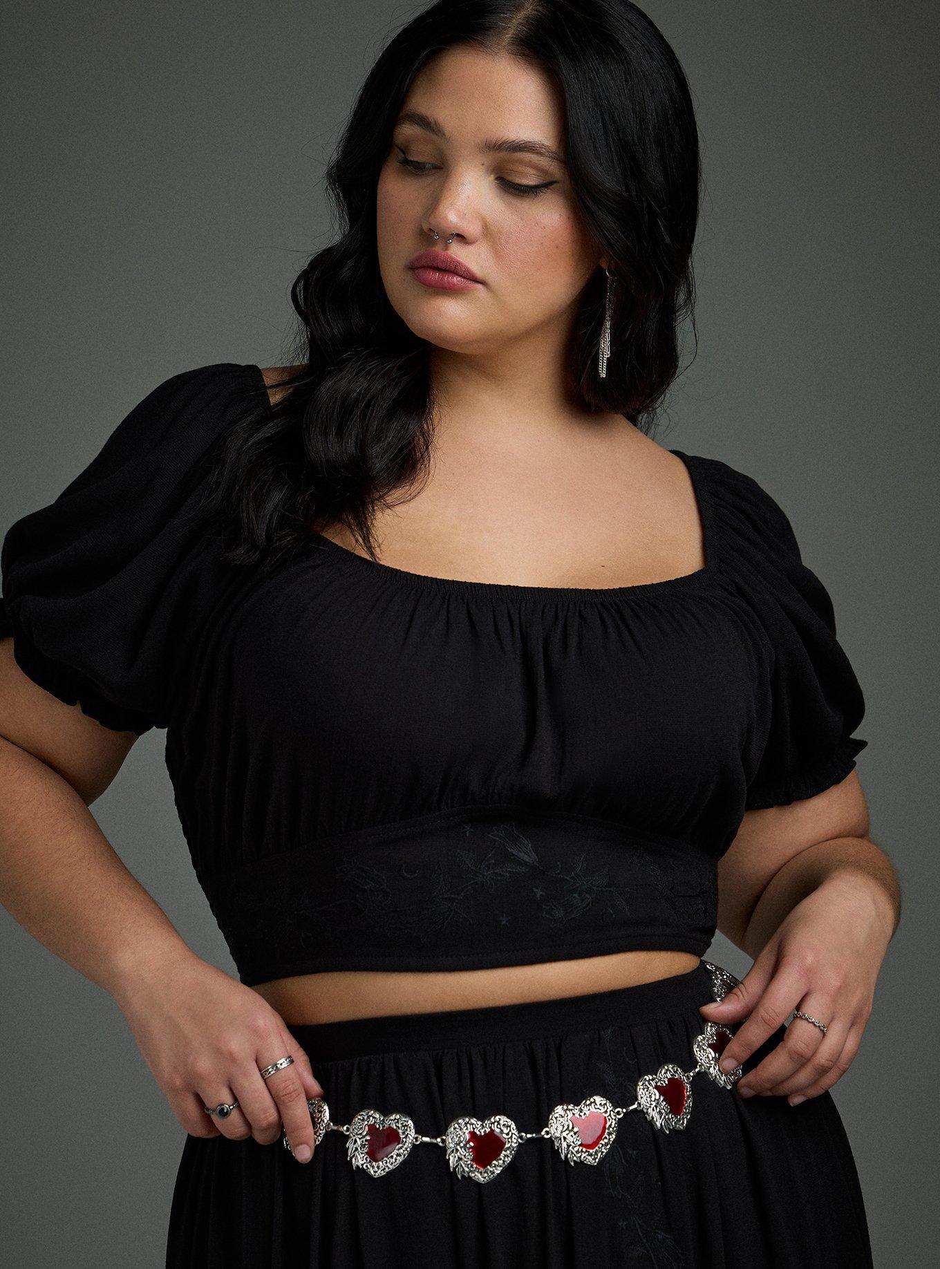 Plus Size - Nightfall Bleeding Heart Chain Belt - Torrid