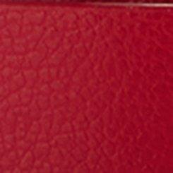 Bow Buckle Skinny Denim Belt, RED, swatch