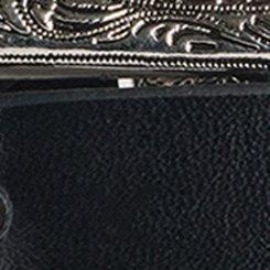 Heart Western Denim Belt, BLACK, swatch