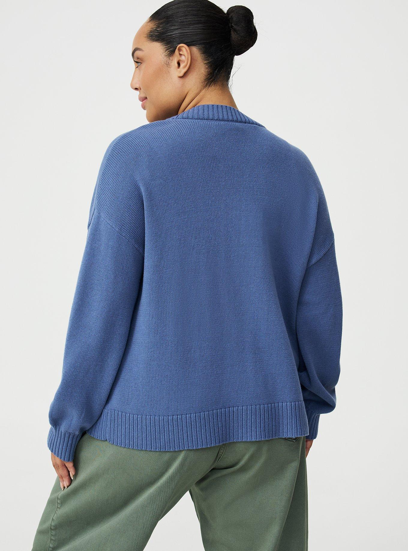 Daisy Open Front Cardigan, BLUE HORIZON, alternate