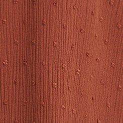 Gauze V-Neck Long Sleeve Top, SEQUOIA, swatch