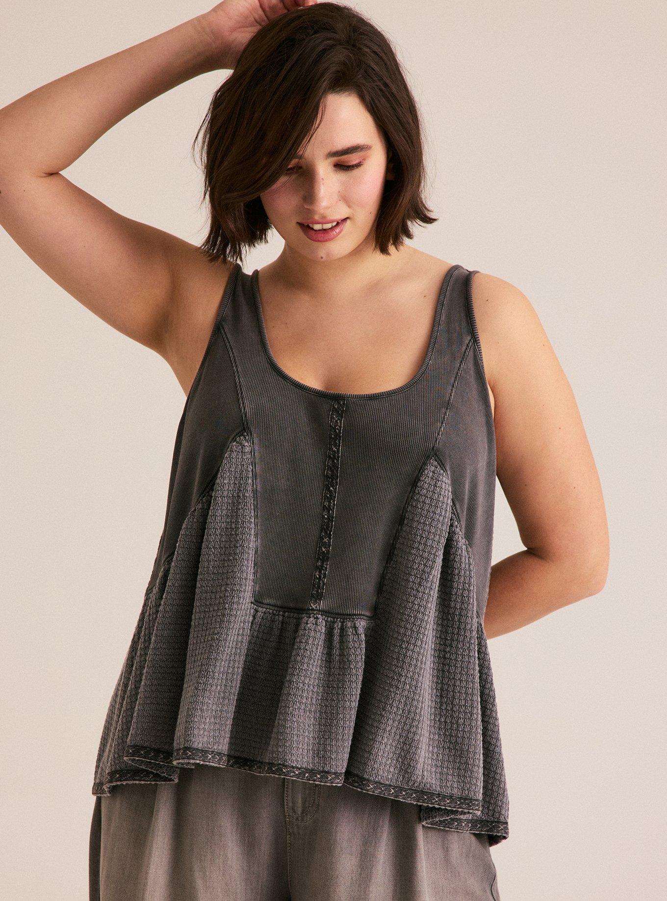 Festi Mixed Waffle Tank, PHANTOM, alternate