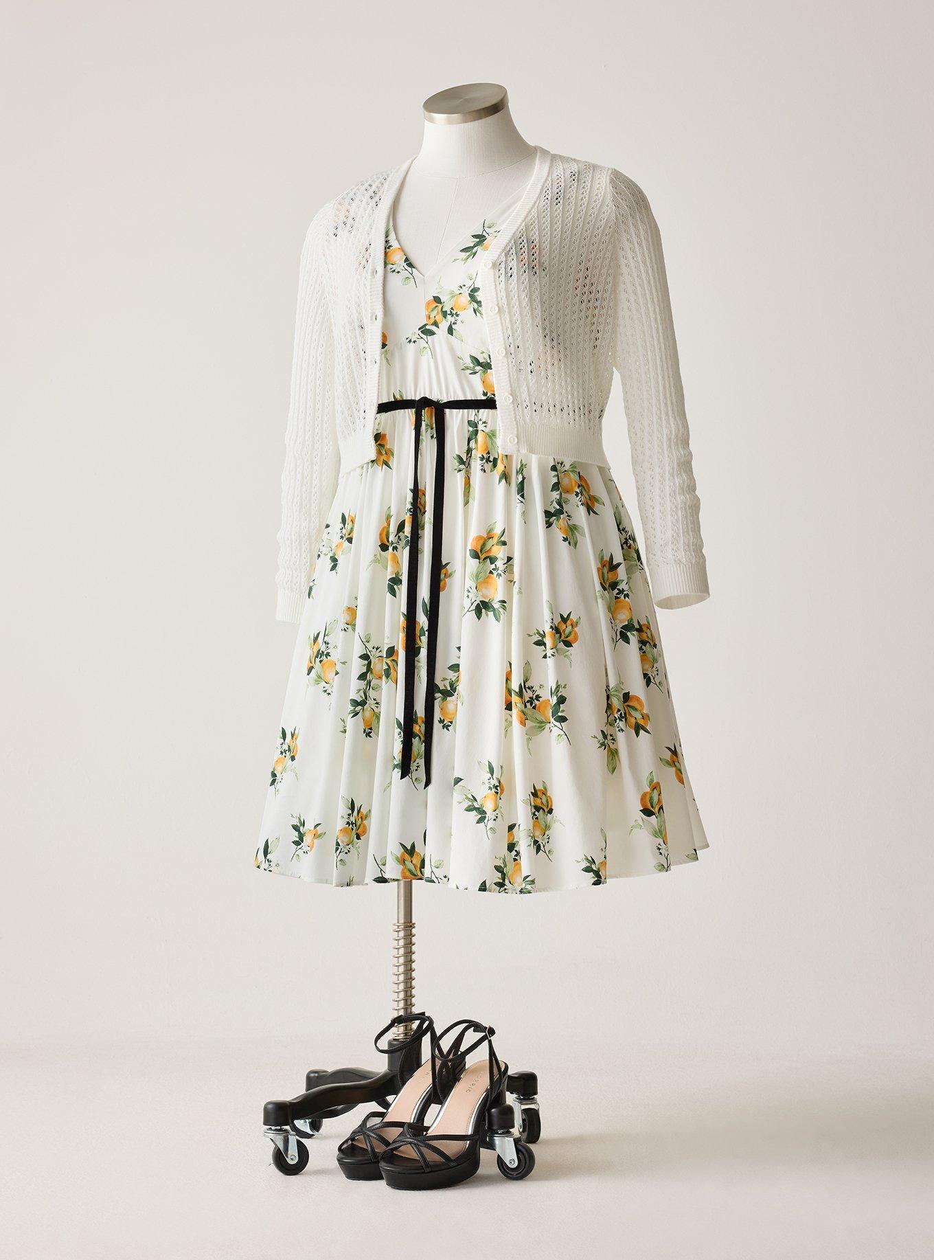 Retro Chic Cropped Cardigan, BLANC DE BLANC, hi-res