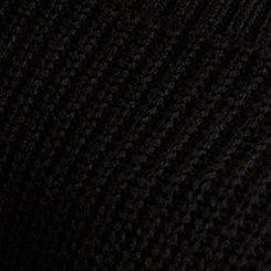 Nightfall Buckle Strap Off-Shoulder Sweater, DEEP BLACK, swatch