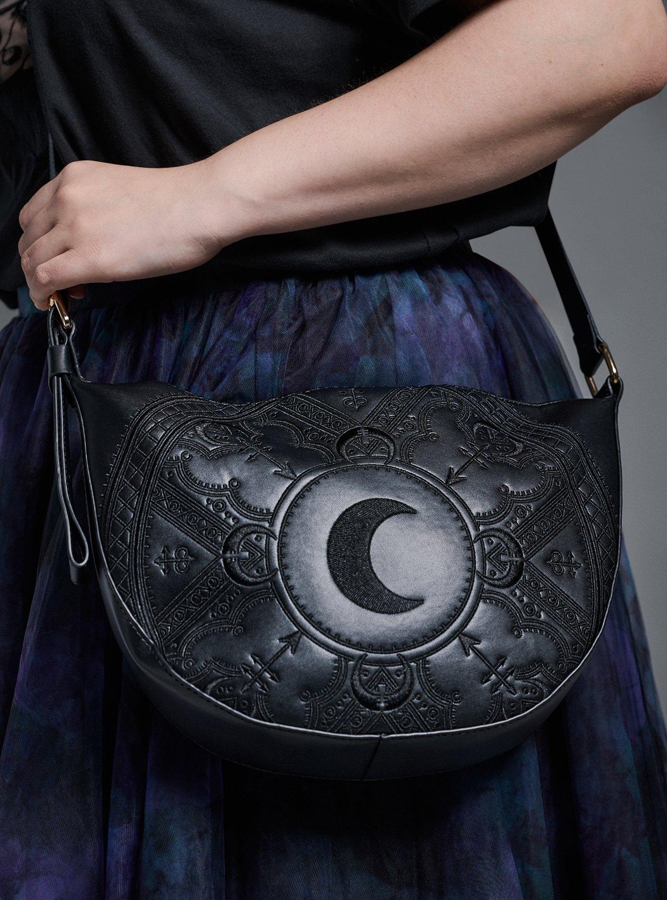 Celestial Half Moon Crossbody Bag, , alternate