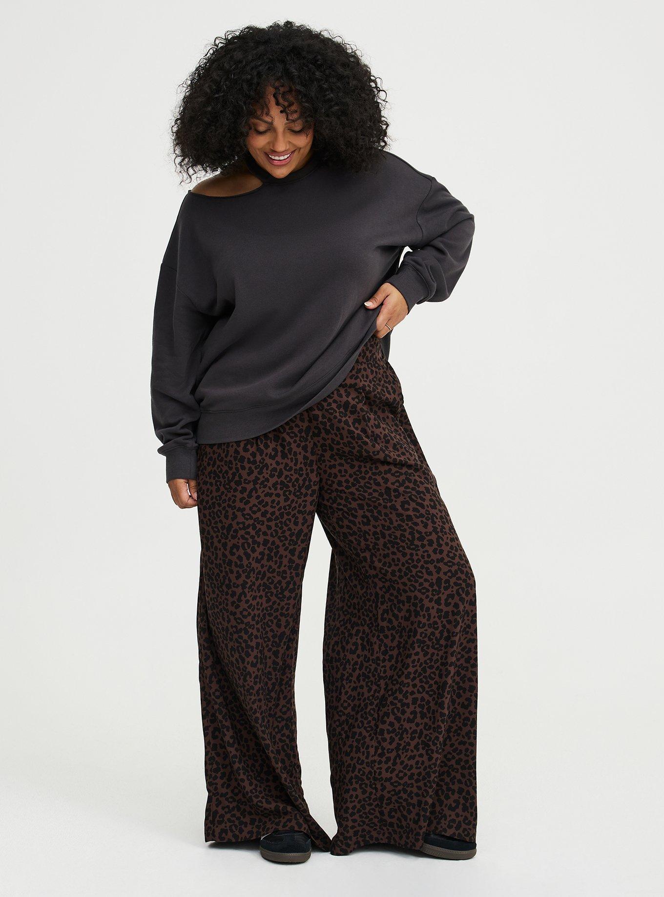 Cozy Fleece Cut-Out Sweatshirt, PHANTOM, alternate