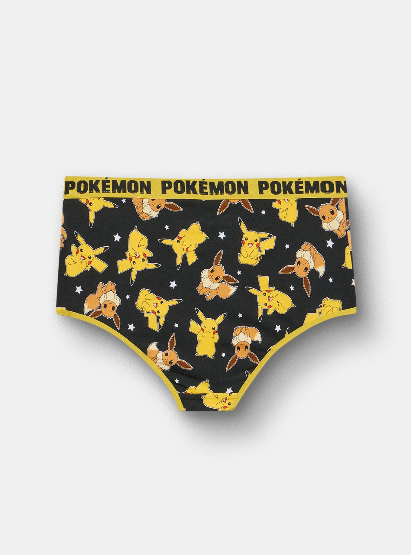 Pokemon Mid-Rise Cotton Brief Panty, MULTI, alternate