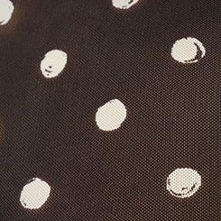 Plus Size Mesh Layering Tee, SCRIBBLE DOT BLACK, swatch