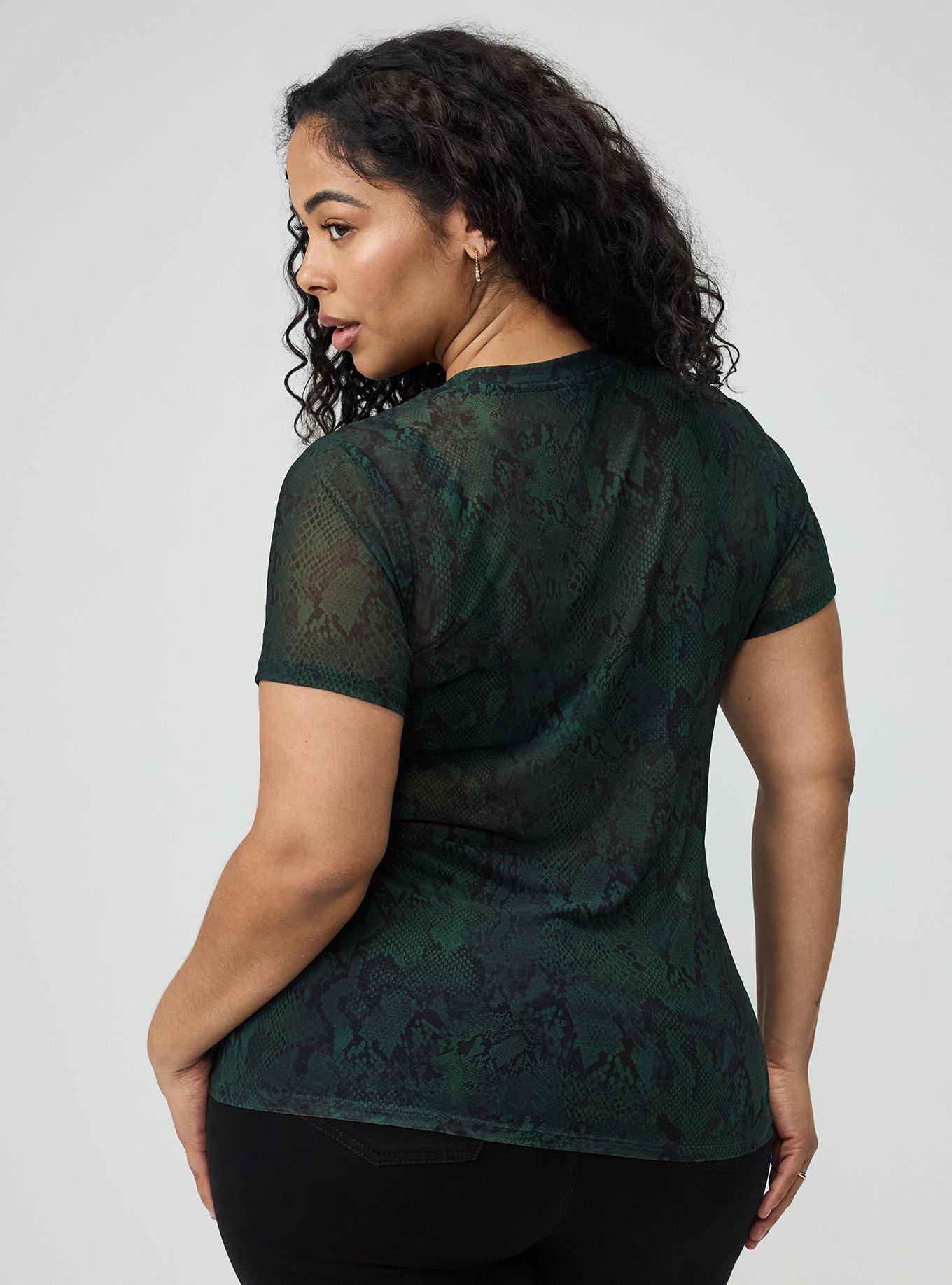 Plus Size - Mesh Layering Tee - Torrid