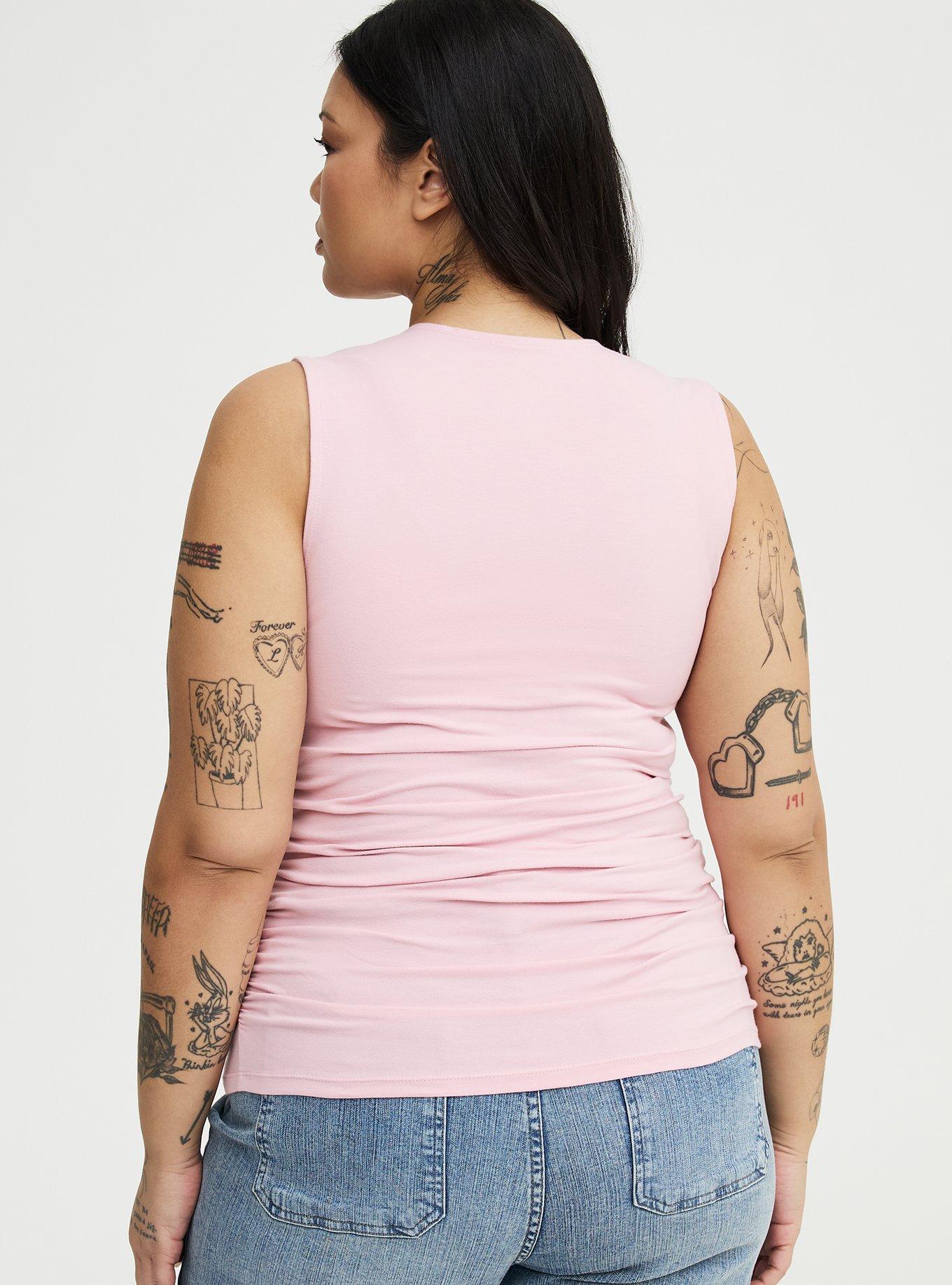 Foxy Ruched Square Tank, BLEACHED MAUVE, alternate