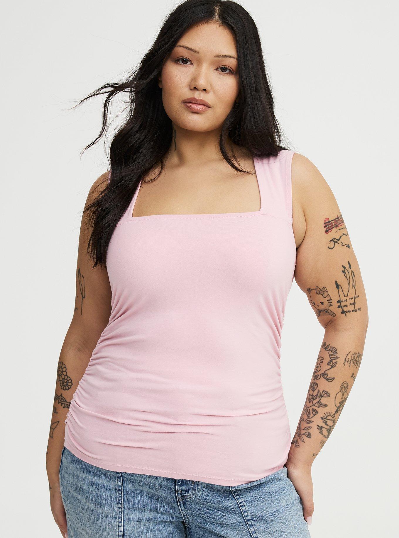 Plus Size - Foxy Ruched Square Tank - Torrid