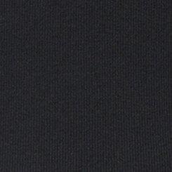 Cotton Modal Crochet Trim Henley Top, DEEP BLACK, swatch