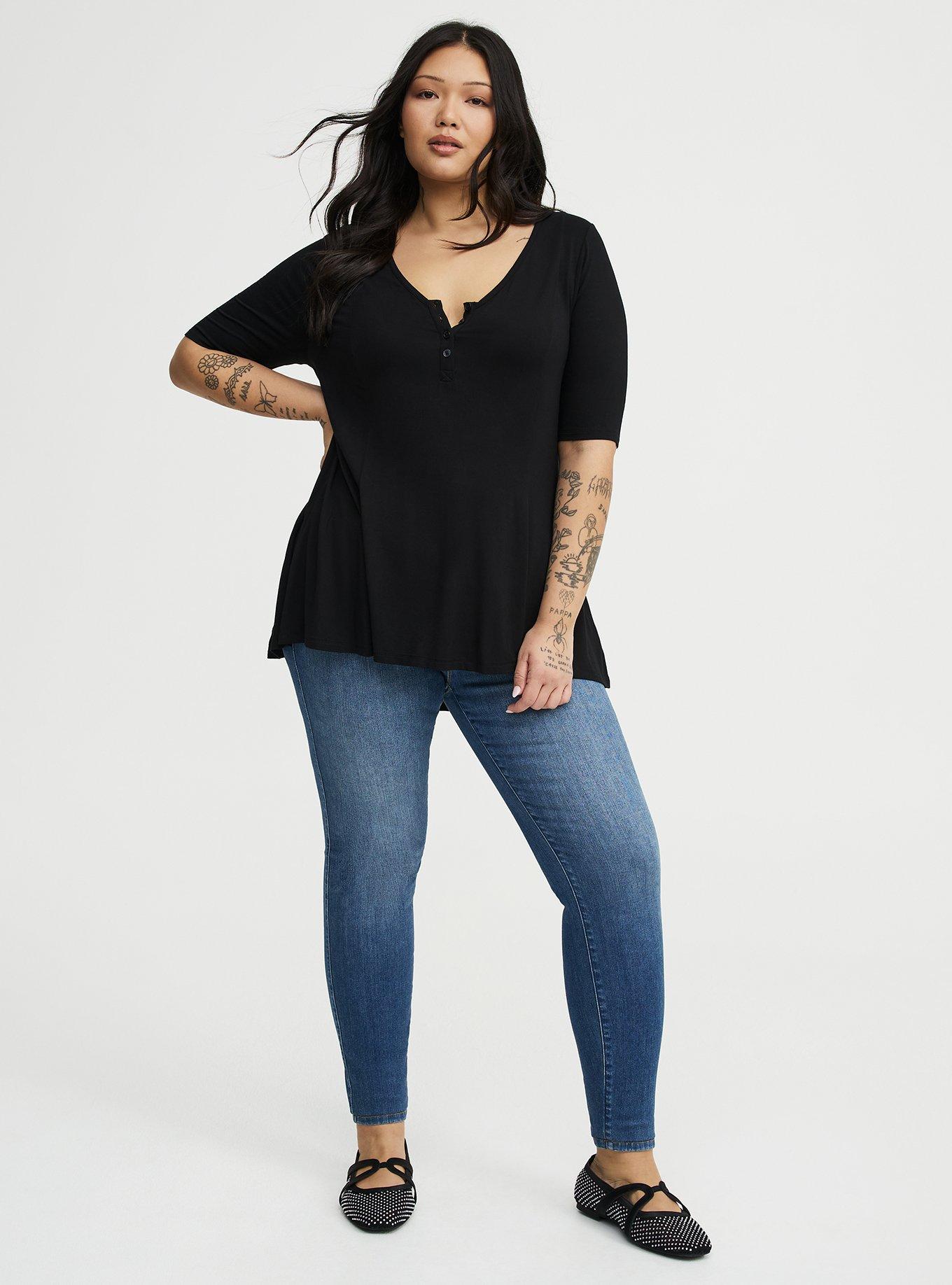 Super Soft V-Neck Fit & Flare Tunic