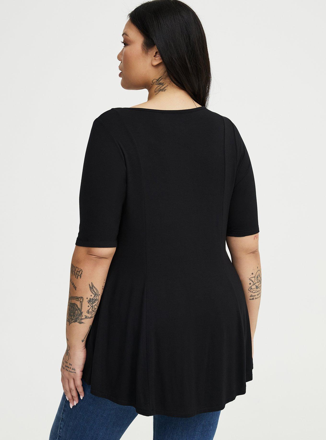 Super Soft V-Neck Fit & Flare Tunic