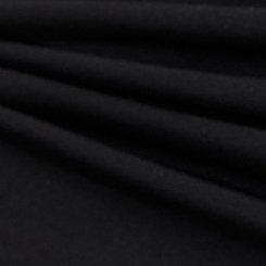 Studio Knit Off-Shoulder U-Ring Top, DEEP BLACK, swatch