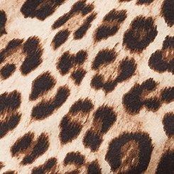 Printed Girlfriend Heritage Jersey V-Neck Tee, FIFTIES LEOPARD TAN, swatch