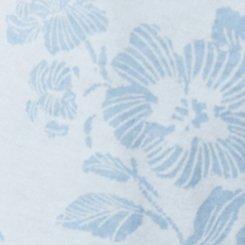 Printed Girlfriend Heritage Jersey V-Neck Tee, BECCA FLORAL BABY BLUE, swatch